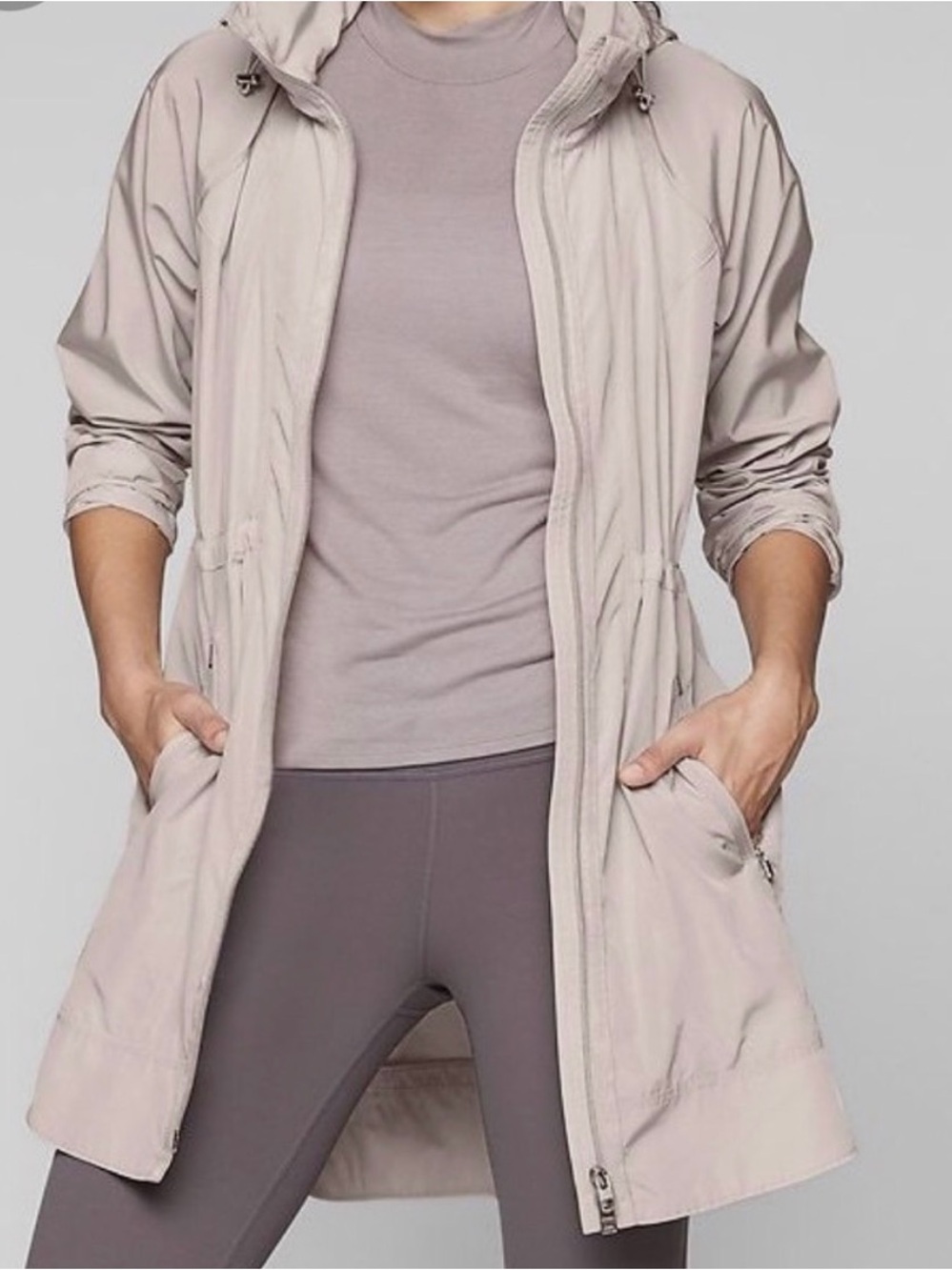 Athleta Drip Drop Raincoat Jacket Anorak XXS